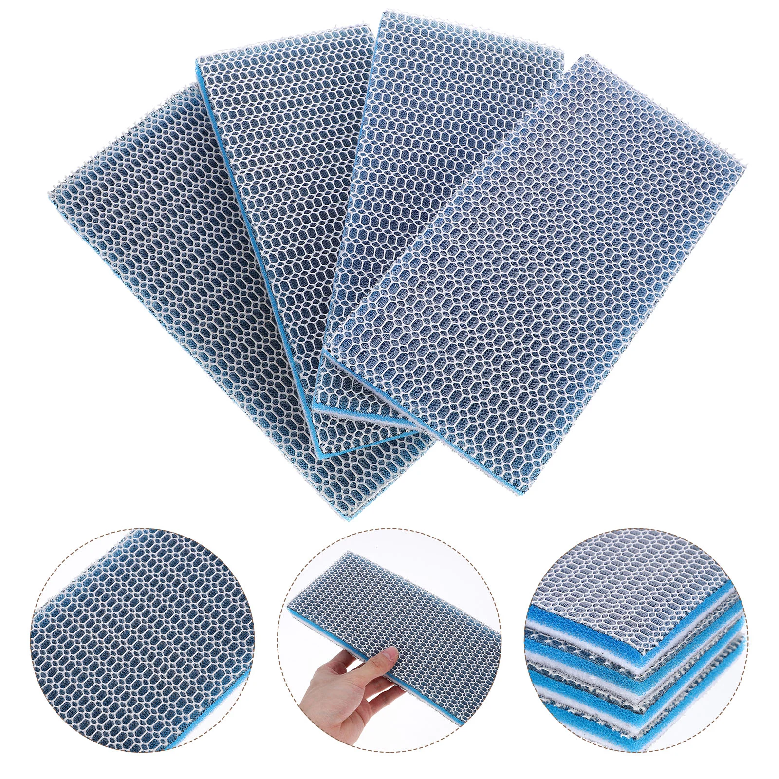 

4 Pcs Fish Tank Filter Cotton Aquarium Cleaning Filtering Sponge Pad Biological
