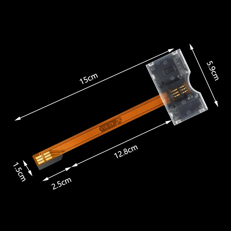 Convertisseur de Fente de Carte Sim Transparent Universel pour Mobile, Dispositif Ouvert, Matin