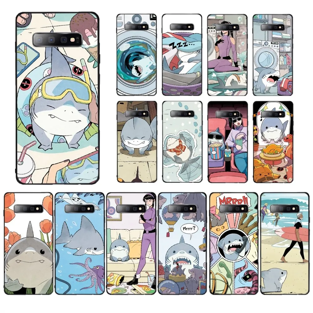 Its-J-JeffS-shark Phone Case For Samsung S 9 10 20 21 22 23 30 23plus lite Ultra FE S10lite Fundas