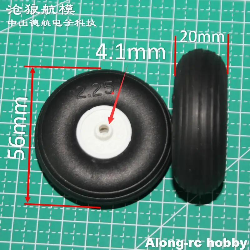 Train d'Atterrissage Latéral à Genoux avec Deux Roues de 56mm, 113 à 123mm, Amortisseur Principal, D4/D5 pour 3-6kg, Pièces d'Avion RC Souterrain, à Monter Soi-Même