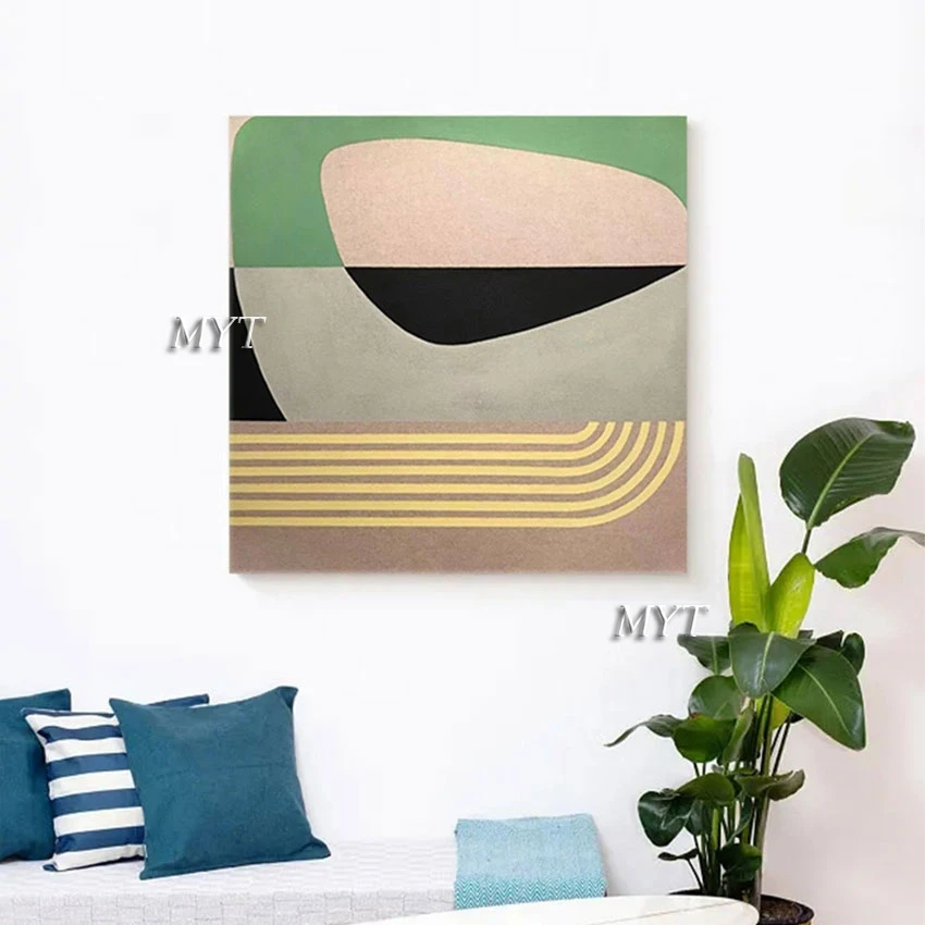 Idea Design Hand Painted Artwork Large Size Home Wall Decoration Frameless Abstract Oil Painting On Canvas African Art Picture