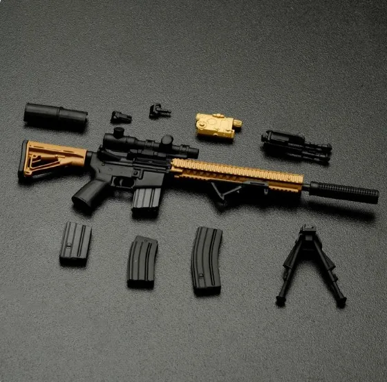 在庫あり 1/12 スケール HK416 MCX MK18 P30 AK12 ミニガンモデル