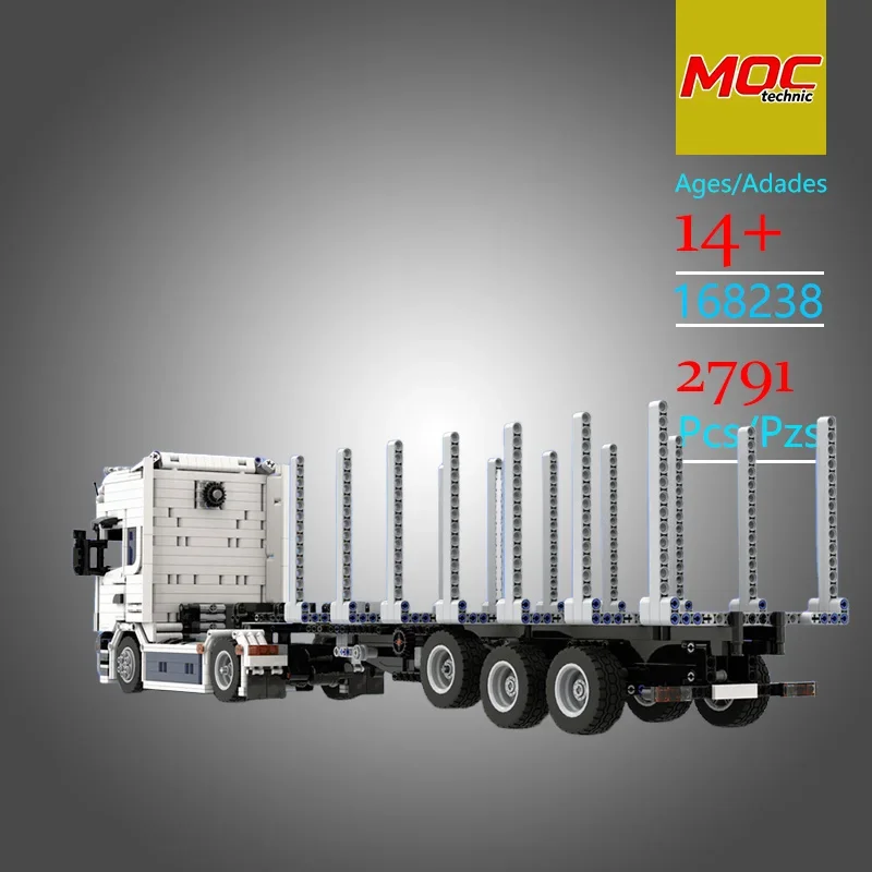 New Design MOC Topline With Logging Tailer Technic Model - Trendy Educational Toys - Fun Building Game Set - For Holiday Gifts