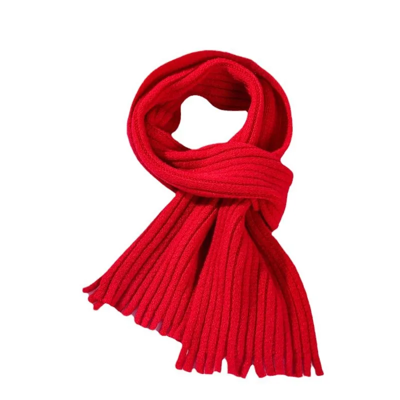 

Детские шарфы для сохранения тепла, утолщенные вязаные шарфы для маленьких мальчиков и девочек, подарочные шарфы для маленьких детей