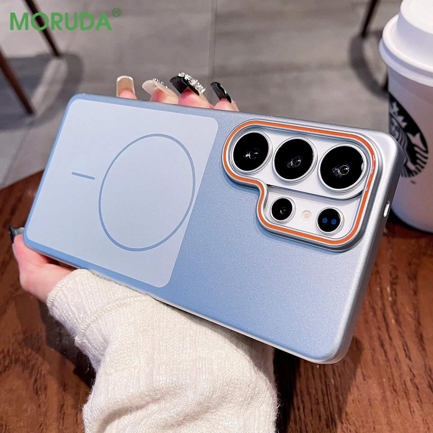 Mattierte Metallic-Farbe für Magsafe Handyhülle für Samsung Galaxy S23 S24 S25 FE S26 Ultra Plus Magnetische Kabellose Ladehülle