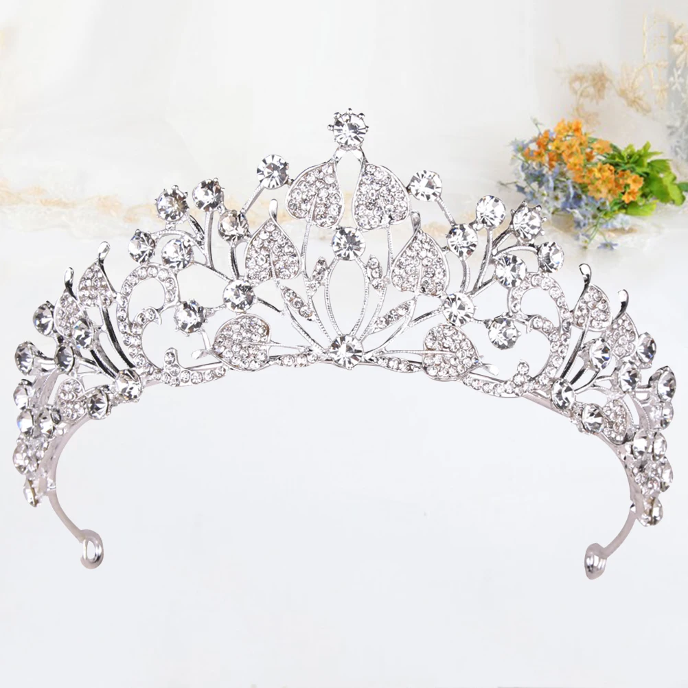 

Rhinestone Crown Hair Hoop Bridal Headpiece Women Hair Accessory Wedding Engagement Party Diamond Tiara Jewelry
