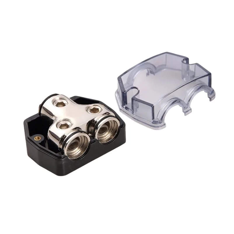 Automotive Power Distribution Block, Circuit Protection Terminal Block, 1 in 2 Out Negative Ground Distributor