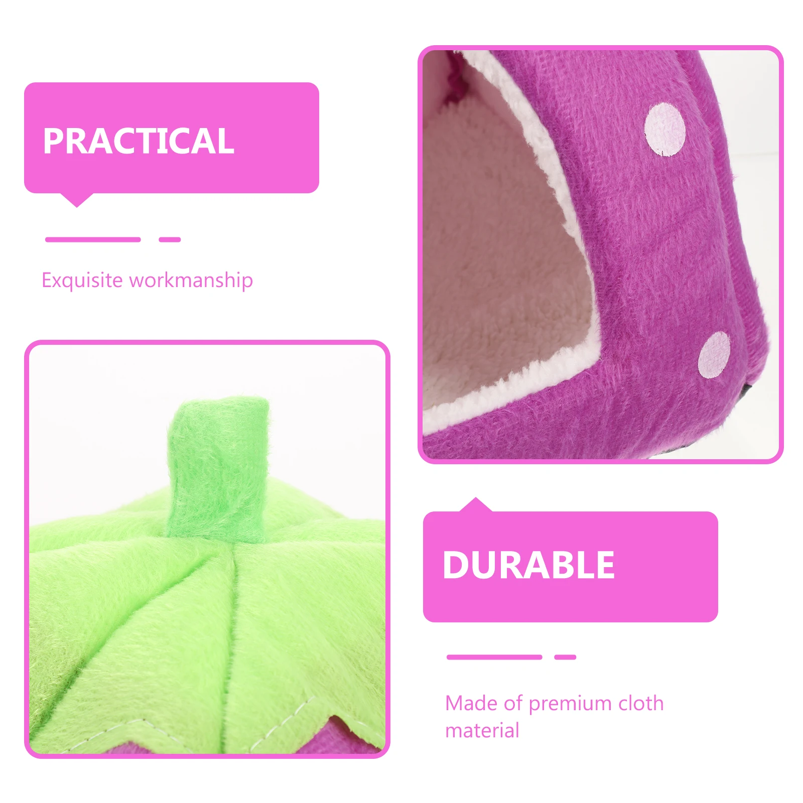 

Adorable Rabbit Tent Comfortable Hamster Hideout Durable Cloth Rat House Decorative Cage Accessories Household Pet Bed Soft
