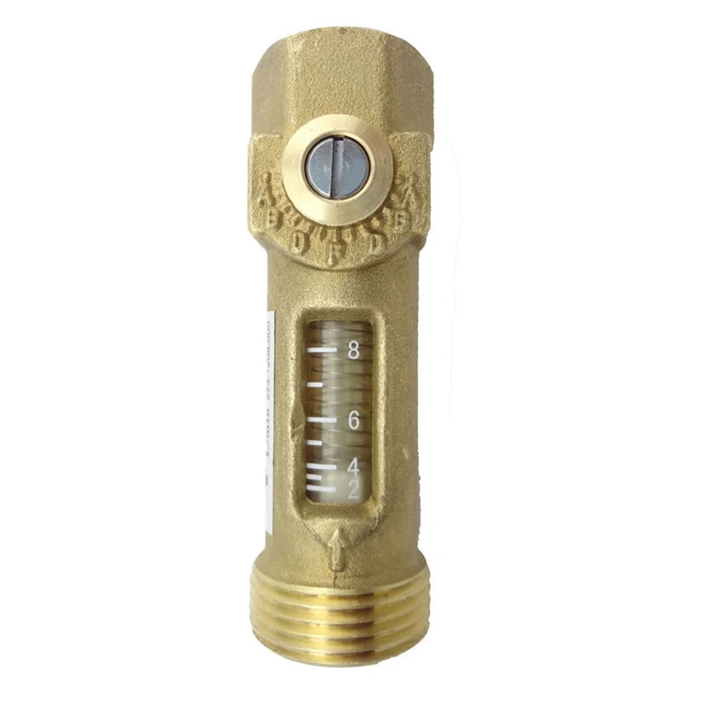 DN20 Brass Flow Control Balancing Valve for HVAC Systems Visual Adjustment Ball Valve for Heating and Cooling Circuits