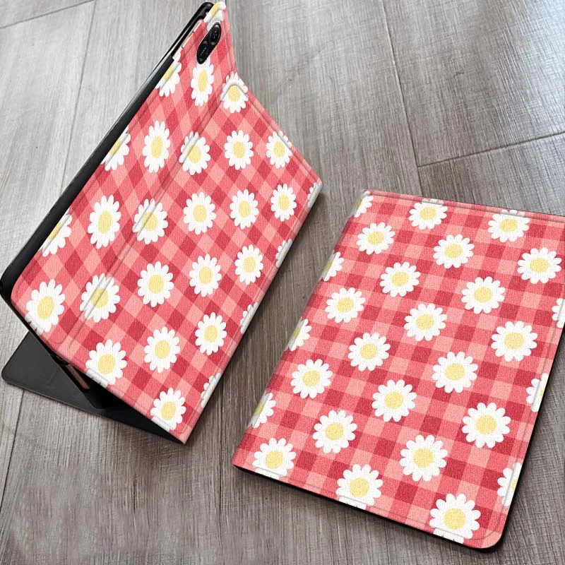 

Lovely Creative Flower Pattern For Huawei MediaPad M5 T5 M6 SE C5e 11 12 X 2 Lite Pro Air S 12.2 Inch 5G Tablet Case