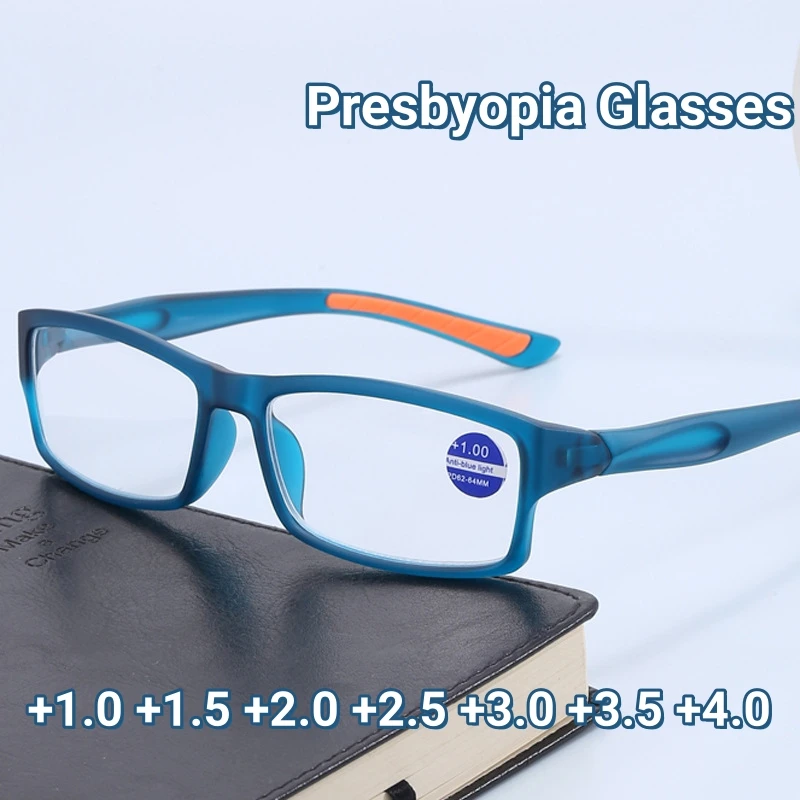 

Fashion Man Small Frame Presbyopia Eyeglasses New Reading Glasses Women Anti Blue Light Sports Hyperopia Eyewear +1.0 To +4.0