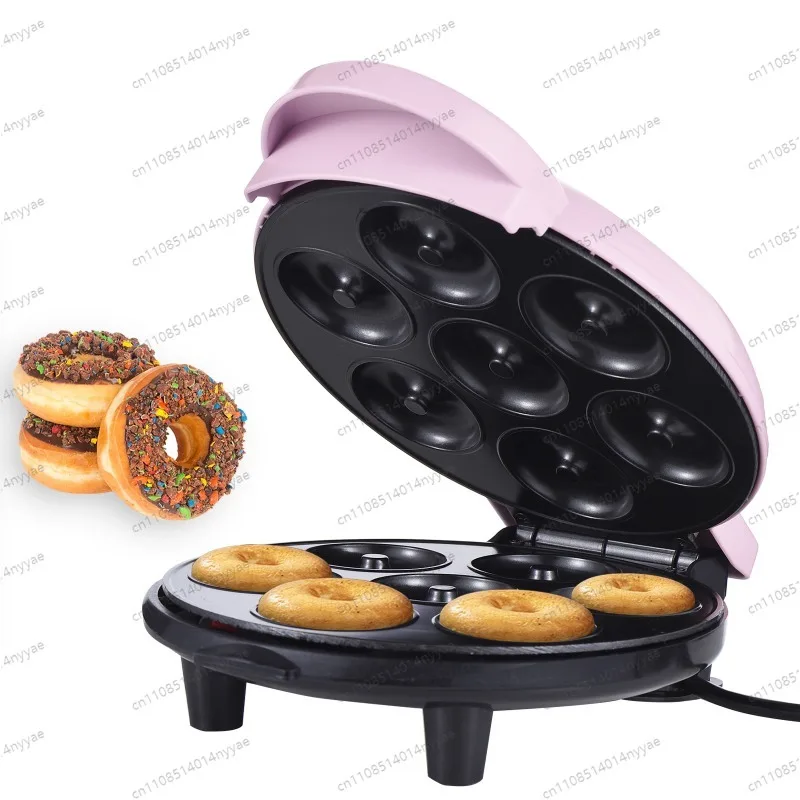 700W Electric Mini Donut Maker Machine Double-sided Heating Non-stick Coating for Breakfast Dessert Snack Family Party Bakeries