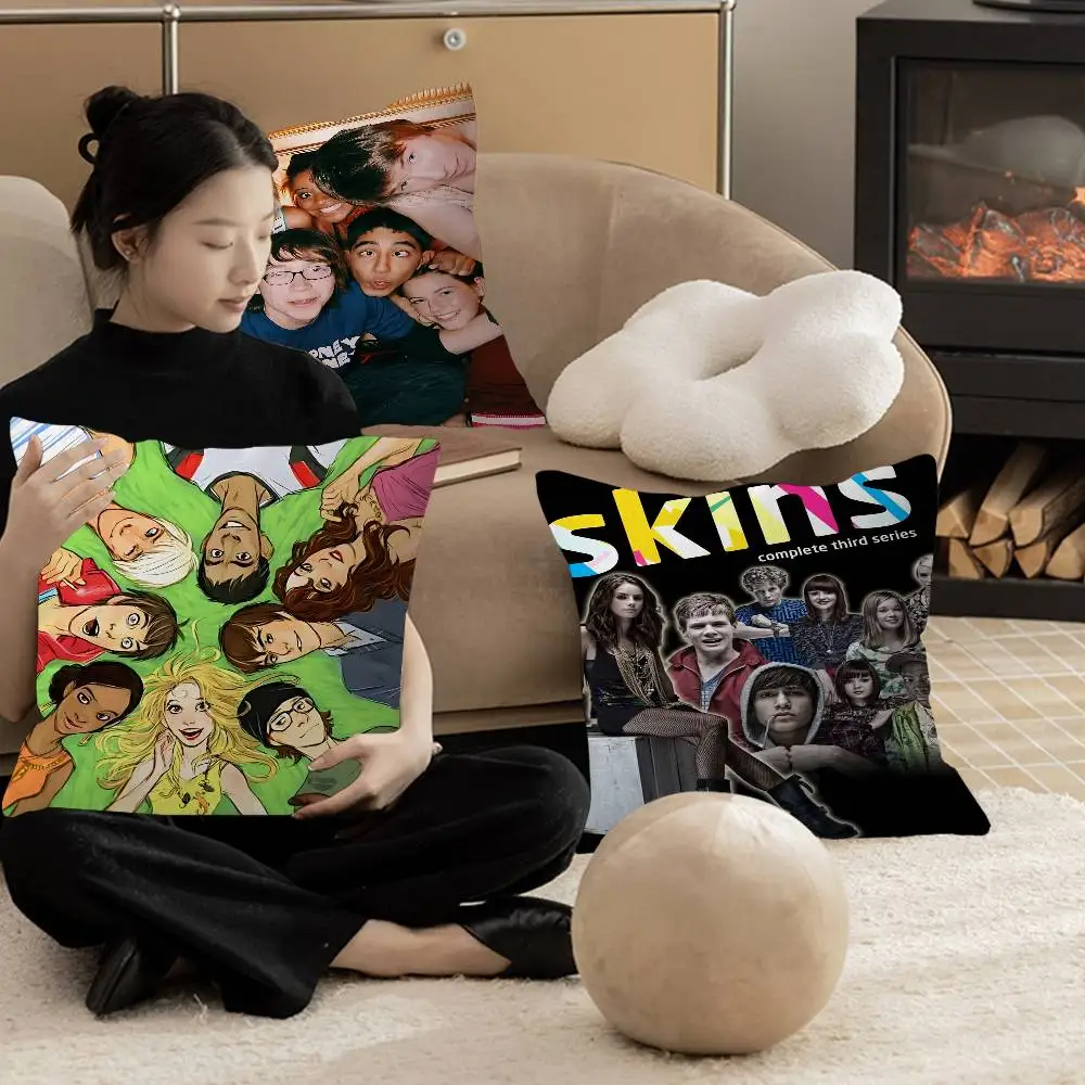 

Teen TV Series Skins Generation Cushion Cover Polyester Sofa Cushions Decorative Throw Pillows Home Decoration Pillowcover