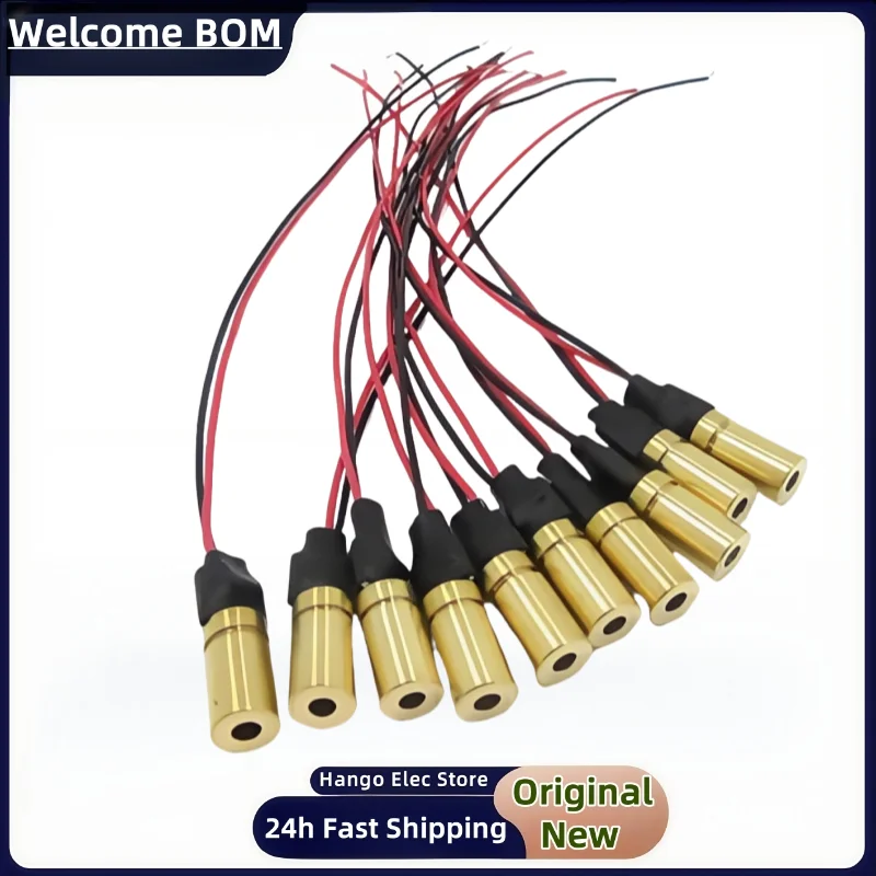 5-10PCS/Lot 8mm industrial point laser focal length adjustable red laser module 650nm 5mw laser head 8mm *18MM