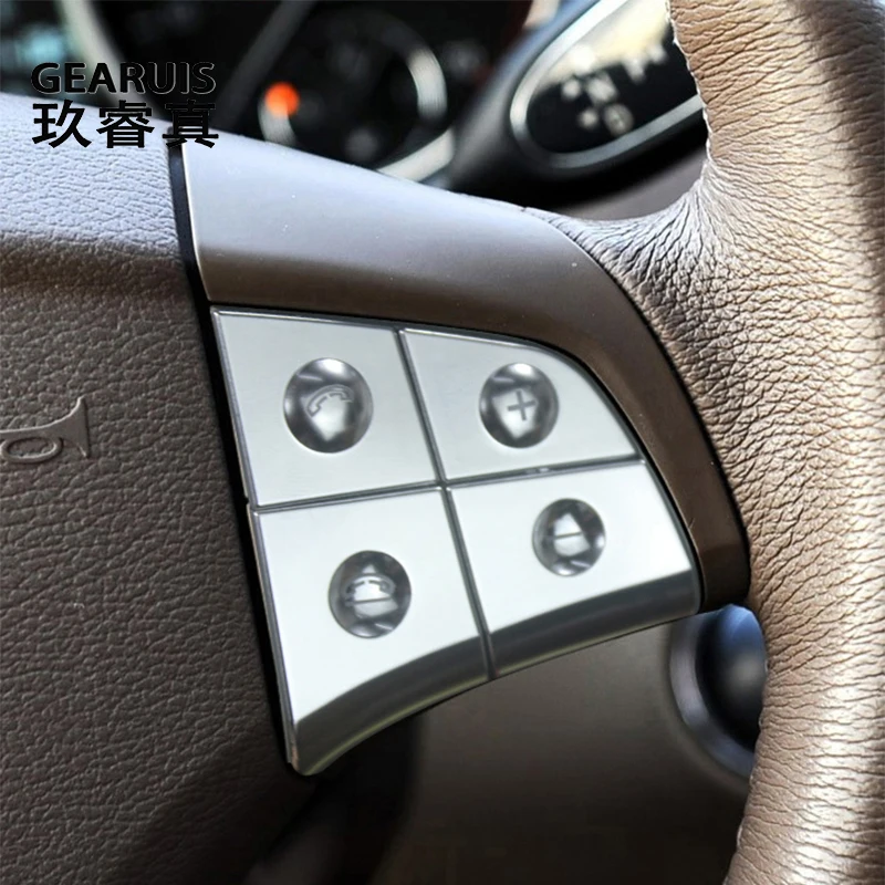For Mercedes Benz class GL W164 2006-2009 Car Steering Wheel Button switch panel Frame decoration Cover Interior Car Accessories