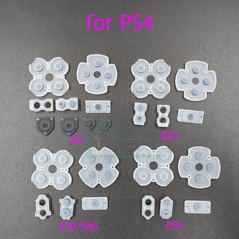 Better Quality LR Conductive Rubber Pads For PS4 JDM001 JDM020 JDM030 JDM055 for PS3 Controller Buttons Contact Rubber