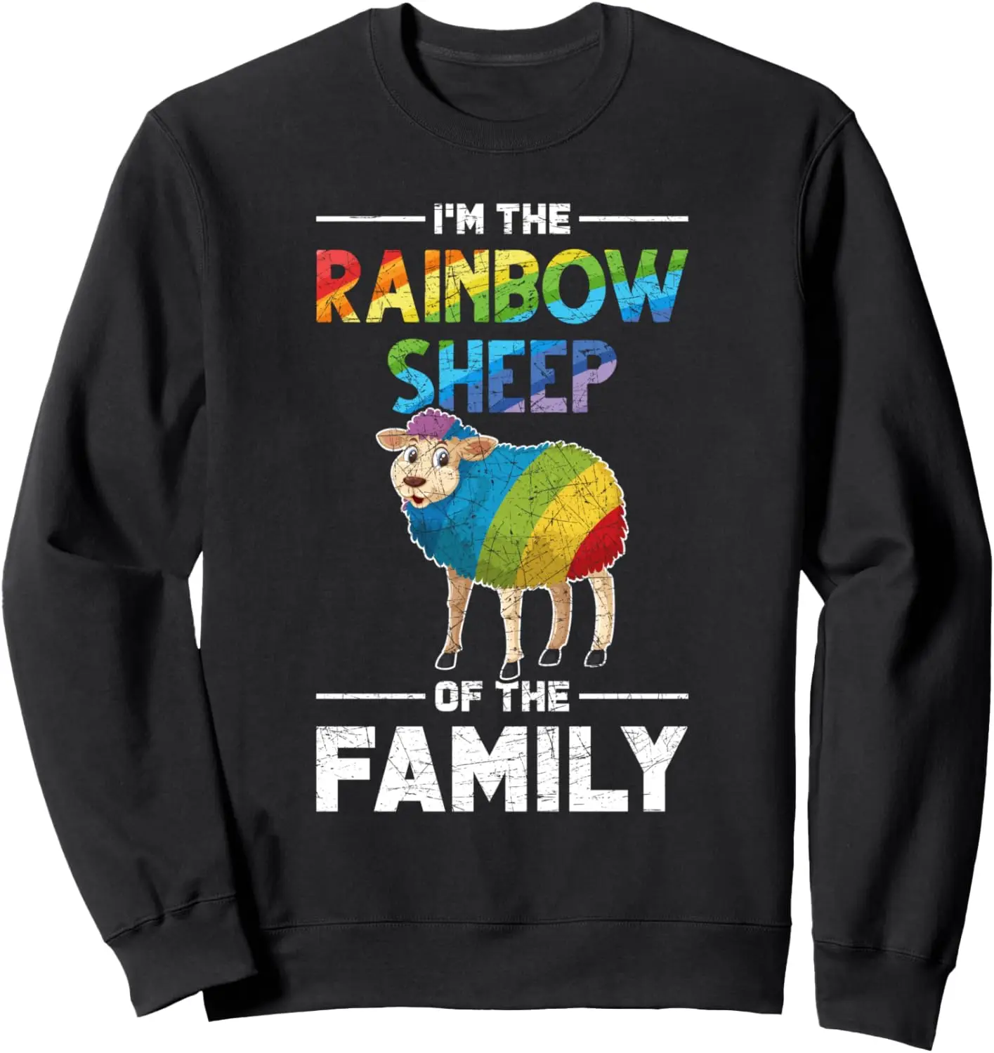 LGBT Rainbow Flag Gay Pride Farmer Gift Idea Sheep Sweatshirt