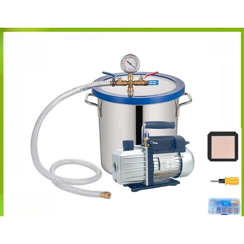 Resin, Epoxy, Gypsum and other defoaming, defoaming machine 4 liters pump + 20 liters vacuum bucket