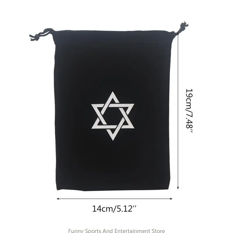 C4DE Board Bame Card Runes Flannel Tarot Astrolabe Altar Tarot Game Tersiar Tas