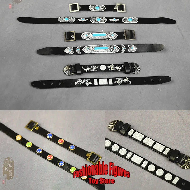 

1/6 Scale Soldier Double Buckle Leather Belt Ancient Chinese Flying Fish Clothes Doll Accessories Fit 12inch Action Figure Body