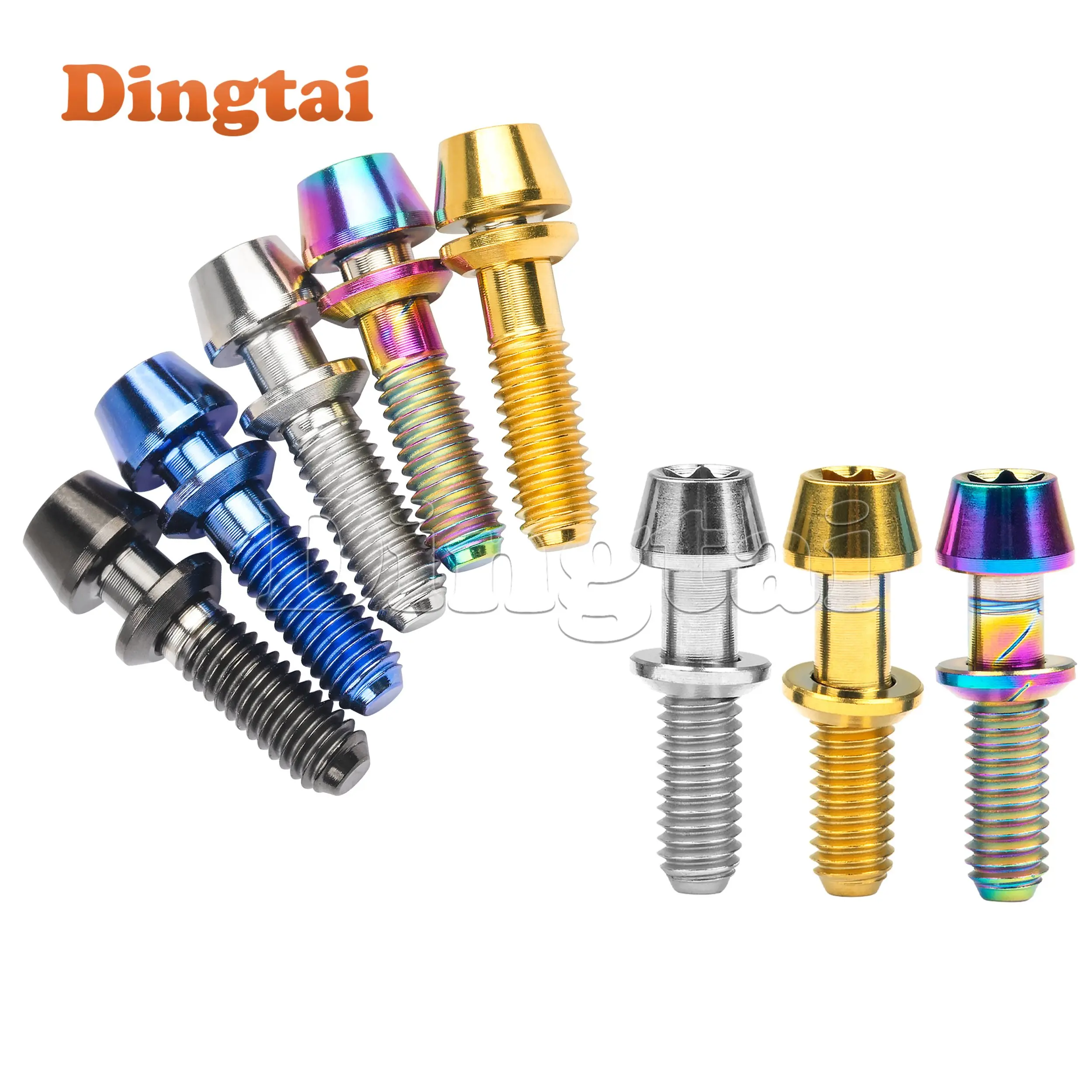 Dingtai Titanium Bolt M4x15.3mm Torx With Washer For Ritchiey C260 Bicycle Parts Bicycle Pole