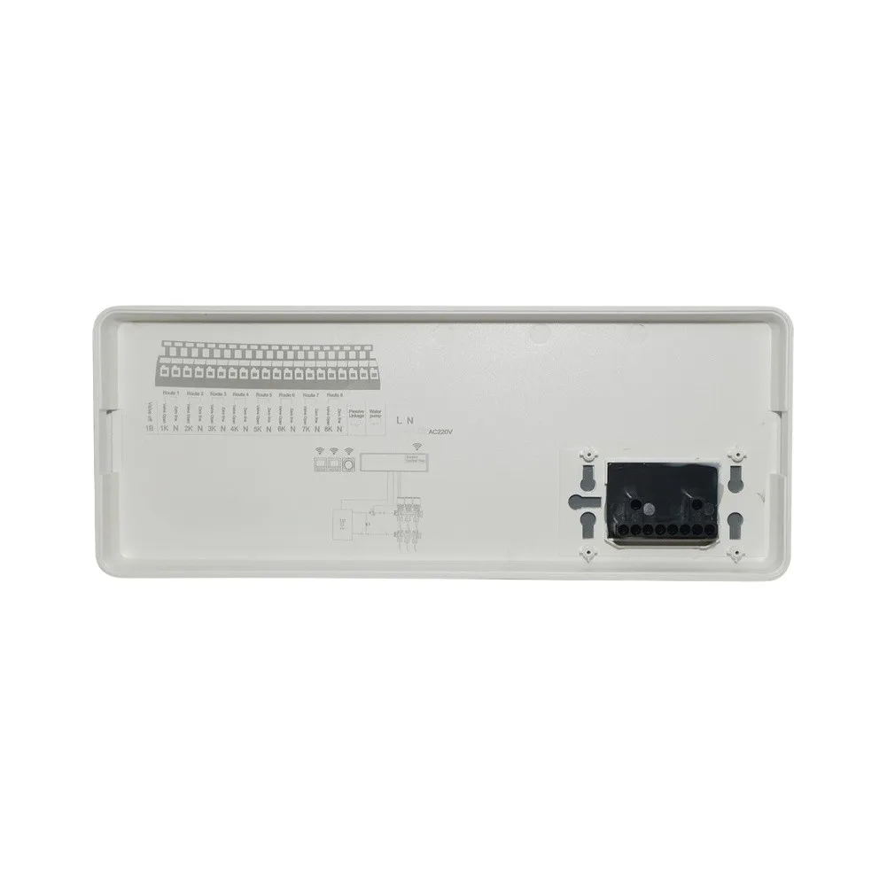 Central Wireless Control Panel for Hydronic Floor Heating with Optimized Heating Cycles and Utility Bill Reduction Support