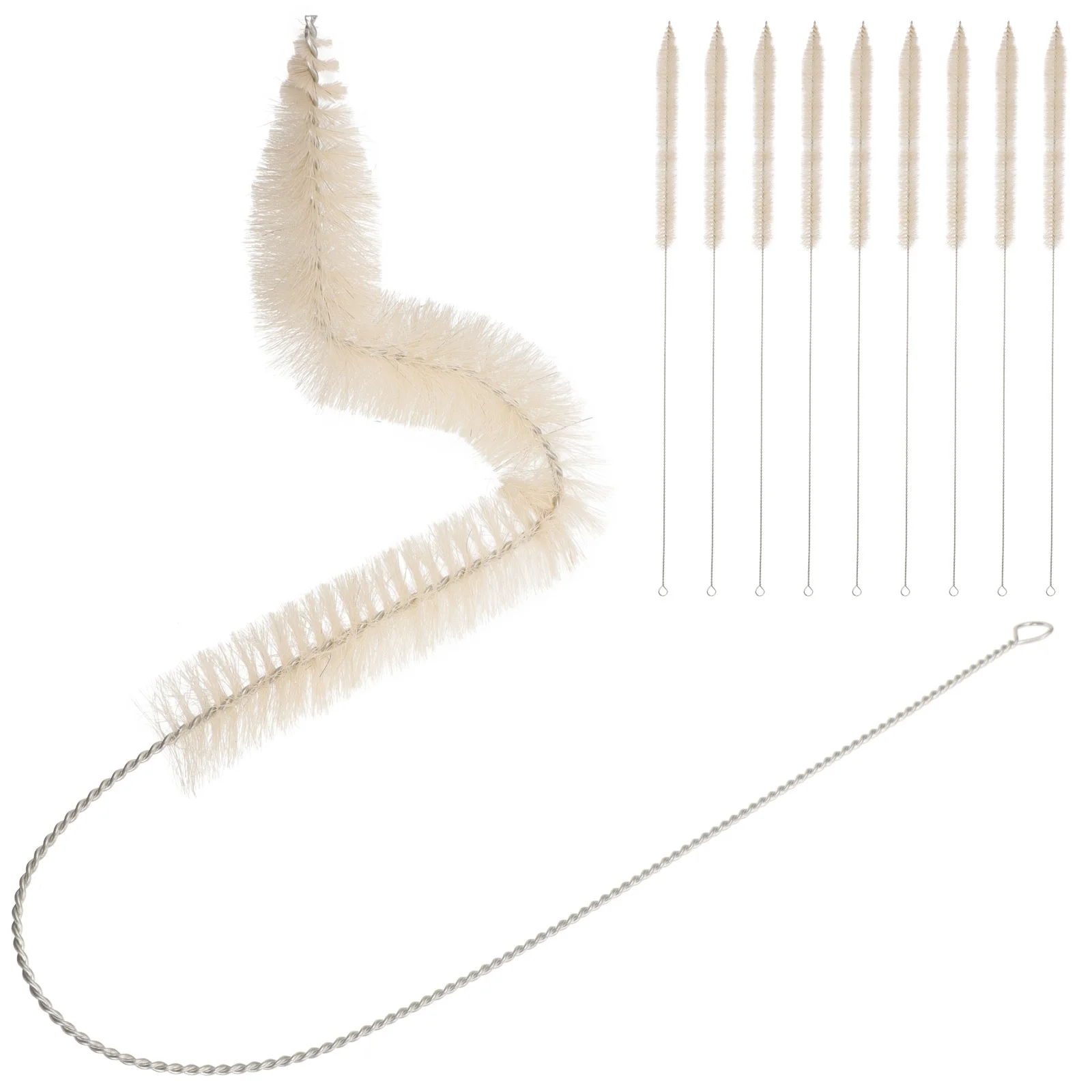 

10Pcs Graduated Pipette Brush Scale Cleaning Soft Bristles Durable Portable Laboratory Cleaning Tool Graduated Pipette Brush