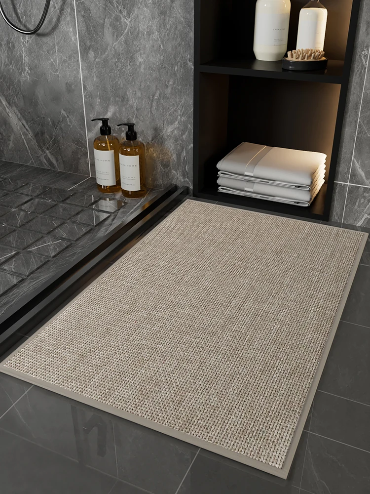 

Коврик для ванной комнаты, прихожей, умывальника, впитывающий, нескользящий, высококачественный, для кухни и дома, простой, машинная стирка