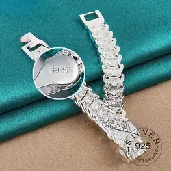 Silver Color Exquisite Solid Chain Bracelet Fashion Charm Women Men Solid Wedding Cute Simple Models Jewelry Watch chain