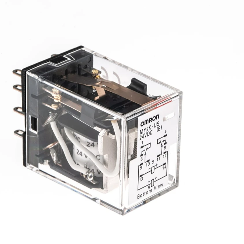 MY2K 24DC Power Relay 24V DC Coil Voltage Switching Current 3A Double Pole Double Throw Relay