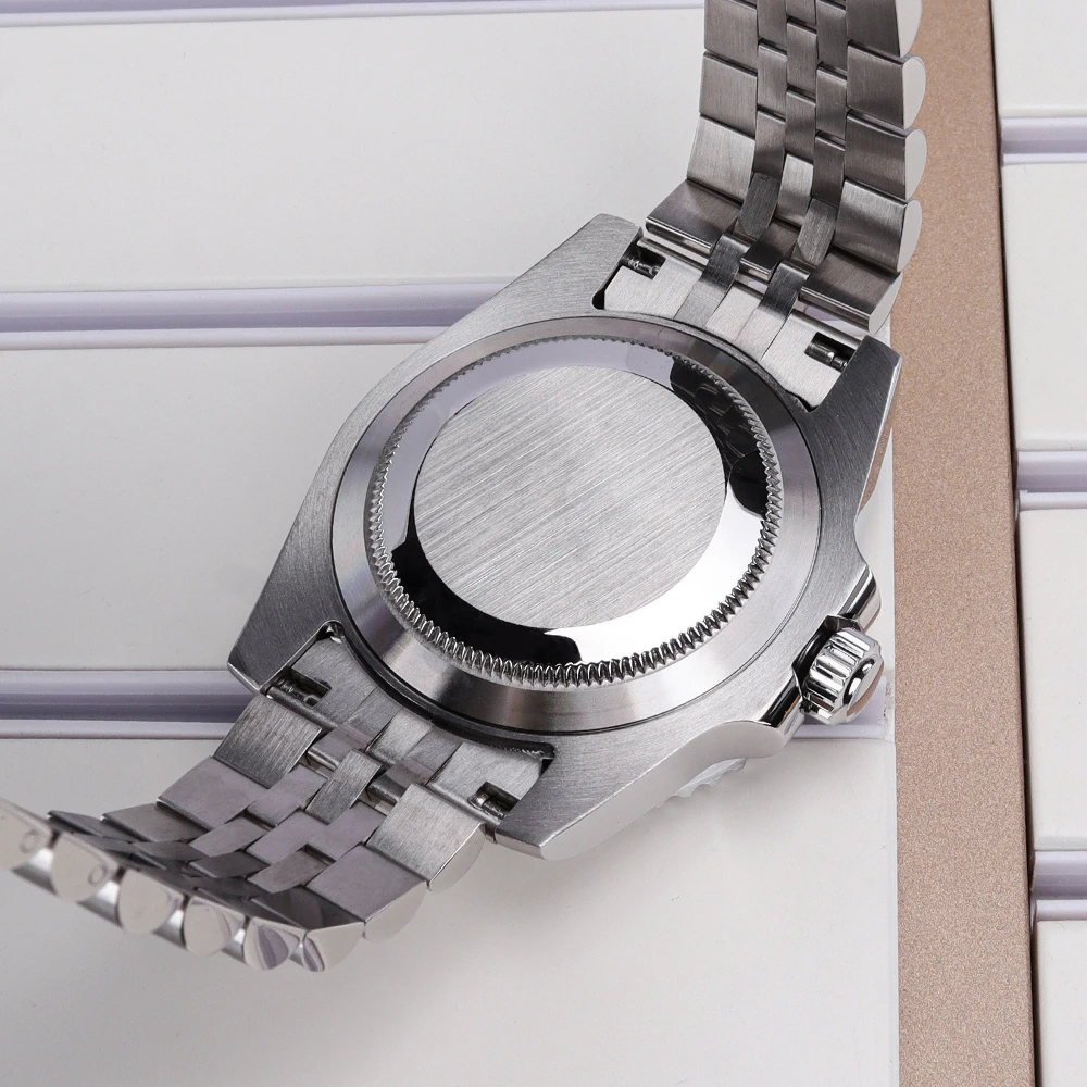 40mm NH35 Uhrengehäuse Saphir für GMT SUB Yacht NH34 NH35 NH36 4R 7S Miyota8215 DG 2813 ETA2824 Jubilee-Armband 8215 Gehäuse MOD – Detail 12