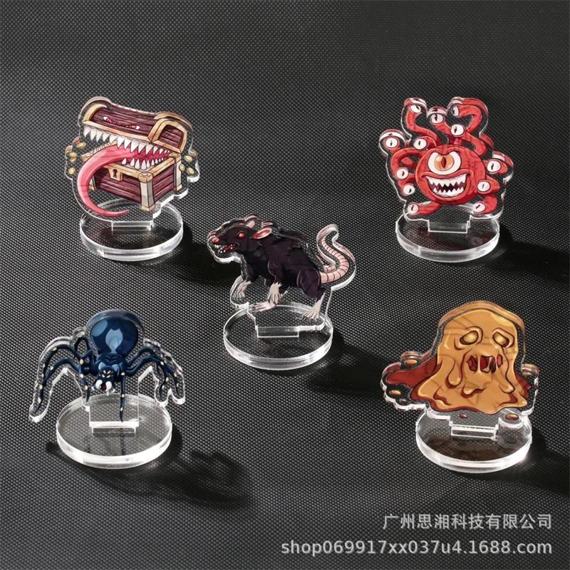 11 Piece Set Of Monster Acrylic Ornaments Collectible Figures For Display Unique Monster Designs For Home Decor And Gifts