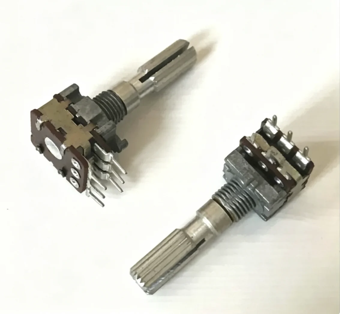 Japan NOBLE Type 12 Dual Precision Potentiometer B100K with Center Tap Power Amplifier Audio Volume Potentiometer 1pcs