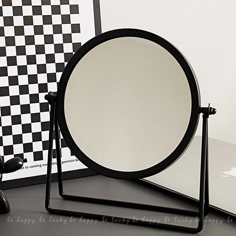 Living Room Mirror Girls Aesthetic Nordic Korean Compact Cosmetics Dressing Table Mirror Travel Spiegel Wand Home Decorations