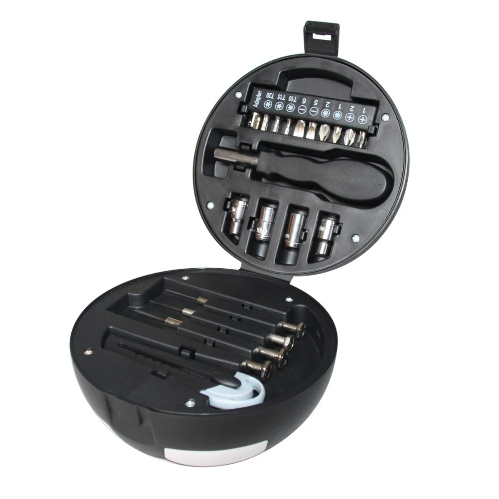 Black Football Screwdriver Kit Carbon Steel Bits For Small Eyeglasses Watch Computer Electronics Repair Multi-head Hand Tools