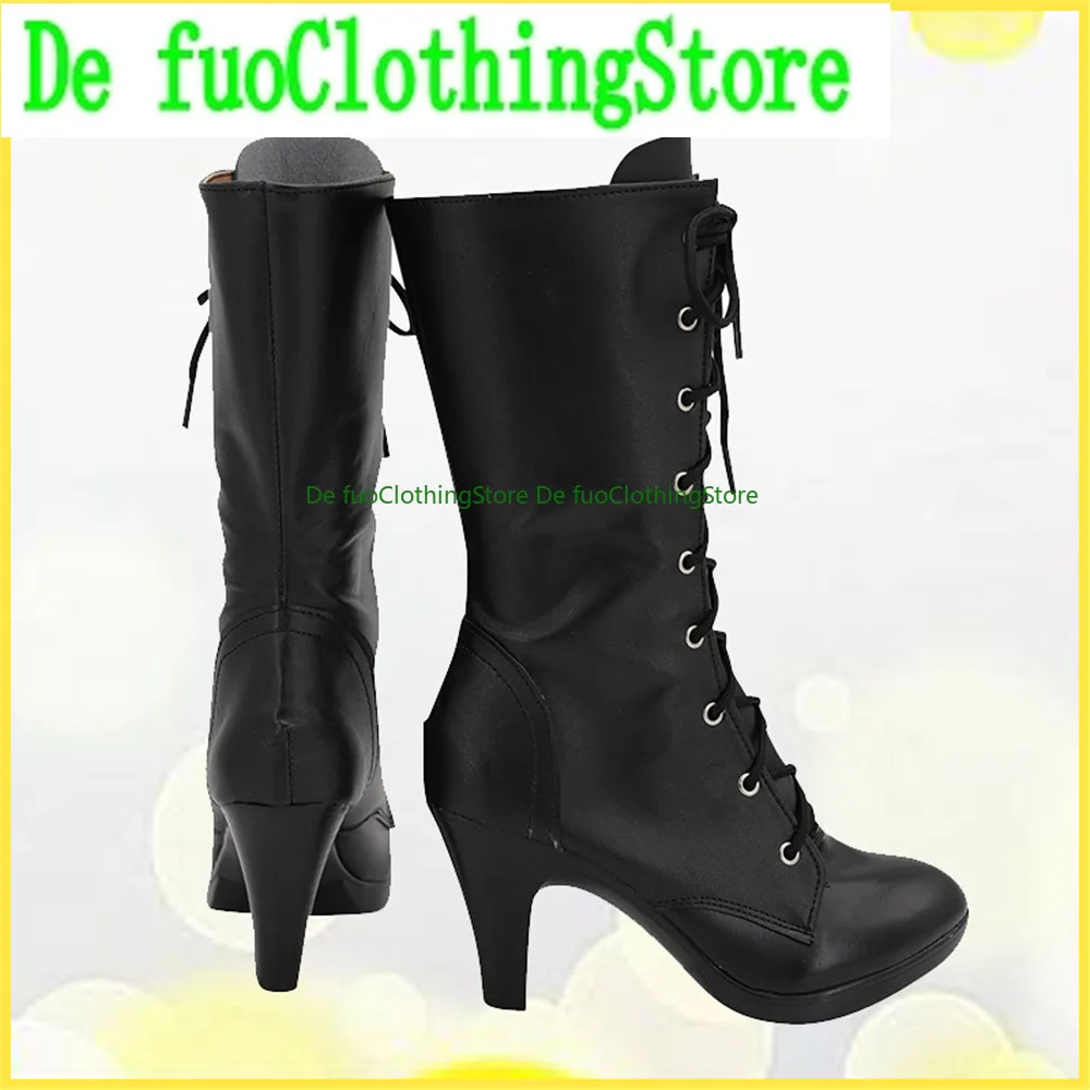 Final Fantasy FF7 Tifa Boots Cosplay Shoes Game Anime Carnival Party Halloween