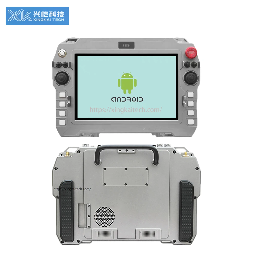 Handheld grondcontrolestation Geïntegreerd pc-systeem van industriële kwaliteit GCS HD 10,1-inch LCD-schermen geïntegreerd