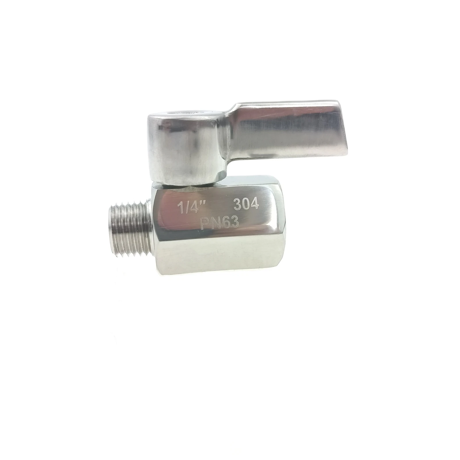 

SS304 2 Way Shut-off Ball Valve Mini Type Female to Male Threaded 1/4", 1/2", 3/8"