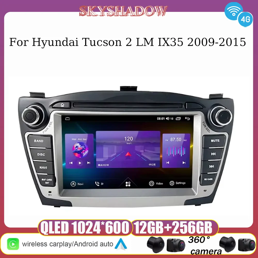 

For Hyundai Tucson 2 LM IX35 2009-2015 Android Car Multimedia Player CarPlay 4G WiFi GPS Navigation Stereo Radio IPS Screen