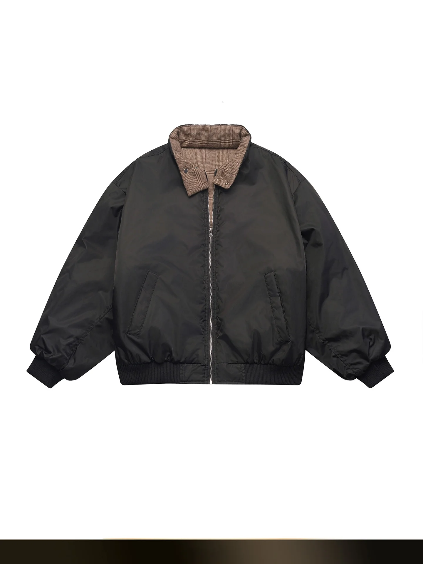 

Мужская хлопковая куртка Nted в американском ретро-стиле с клетчатыми вставками и воротником-стойкой, зимняя, свободного кроя, теплая, для пар, хлопковое пальто