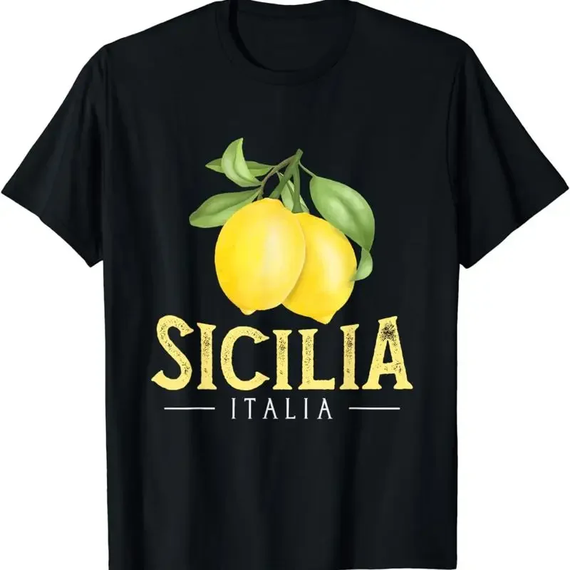 NEW LIMITED Sicilia Italia Italian Lemons Proud Sicilian  T shirt S 4XL