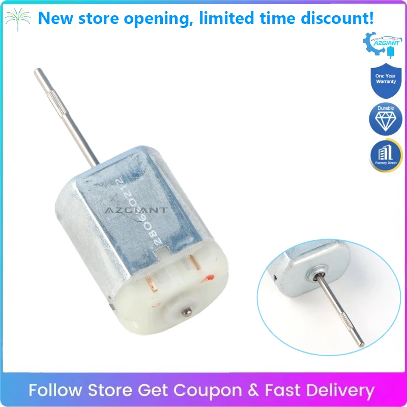 

AZGIANT Small Electric Motor FC280 DC 3V -12V 12000RPM High Speed 62mm Shaft Car Accessories Hair Dryer Fans Tools DIY Toys