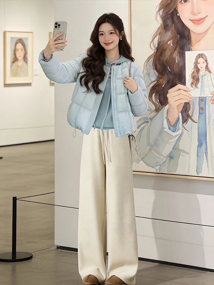 

down Cotton Jaet Women ort Winter New 2026 Lightweight Loose High-End Feeling Small Size Bread Coat Outerwear