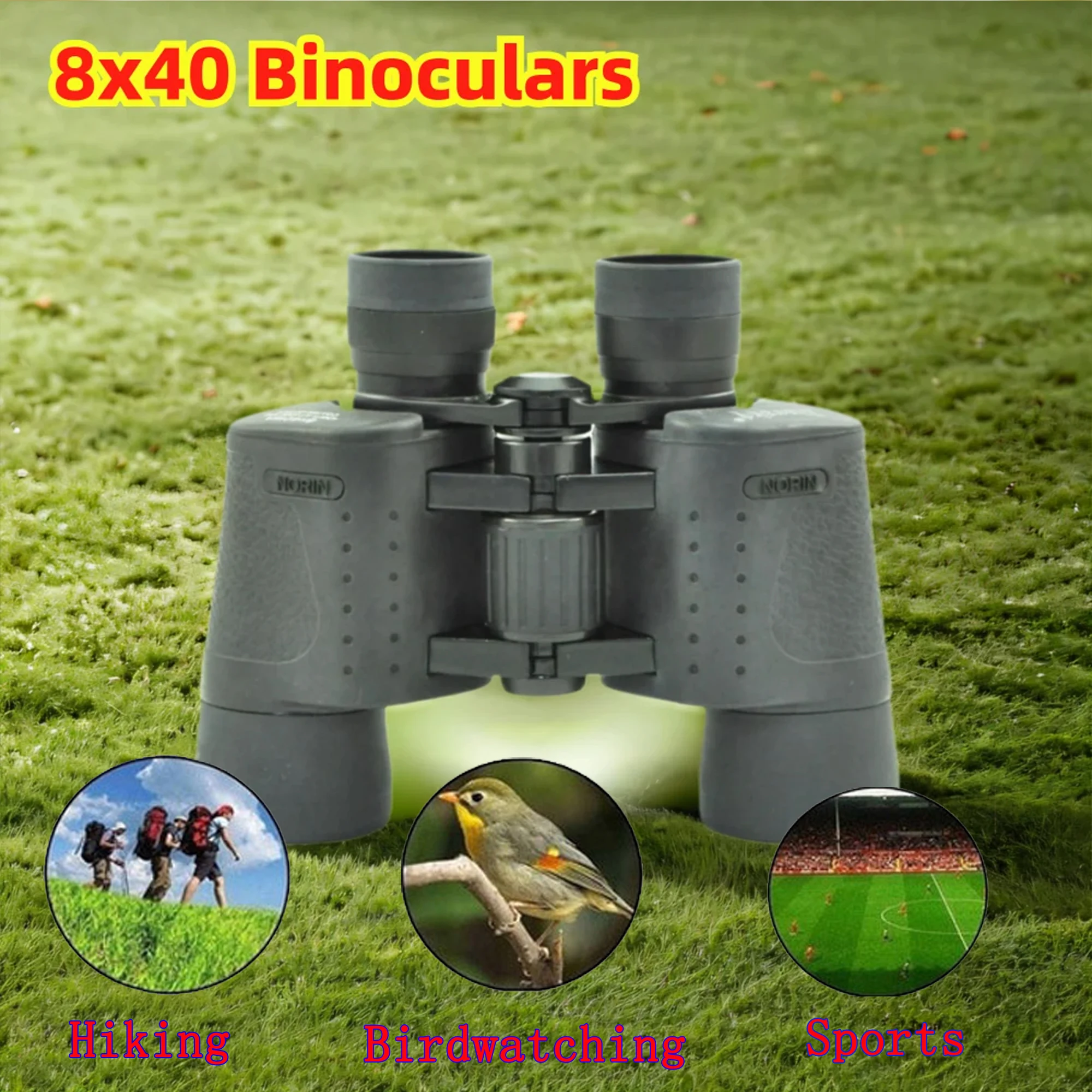 

Professional 8x40 Binoculars Portable Portable Outdoor Long Range Sports Tourism Camping Birdwatching Waterproof Bak4 Telescope