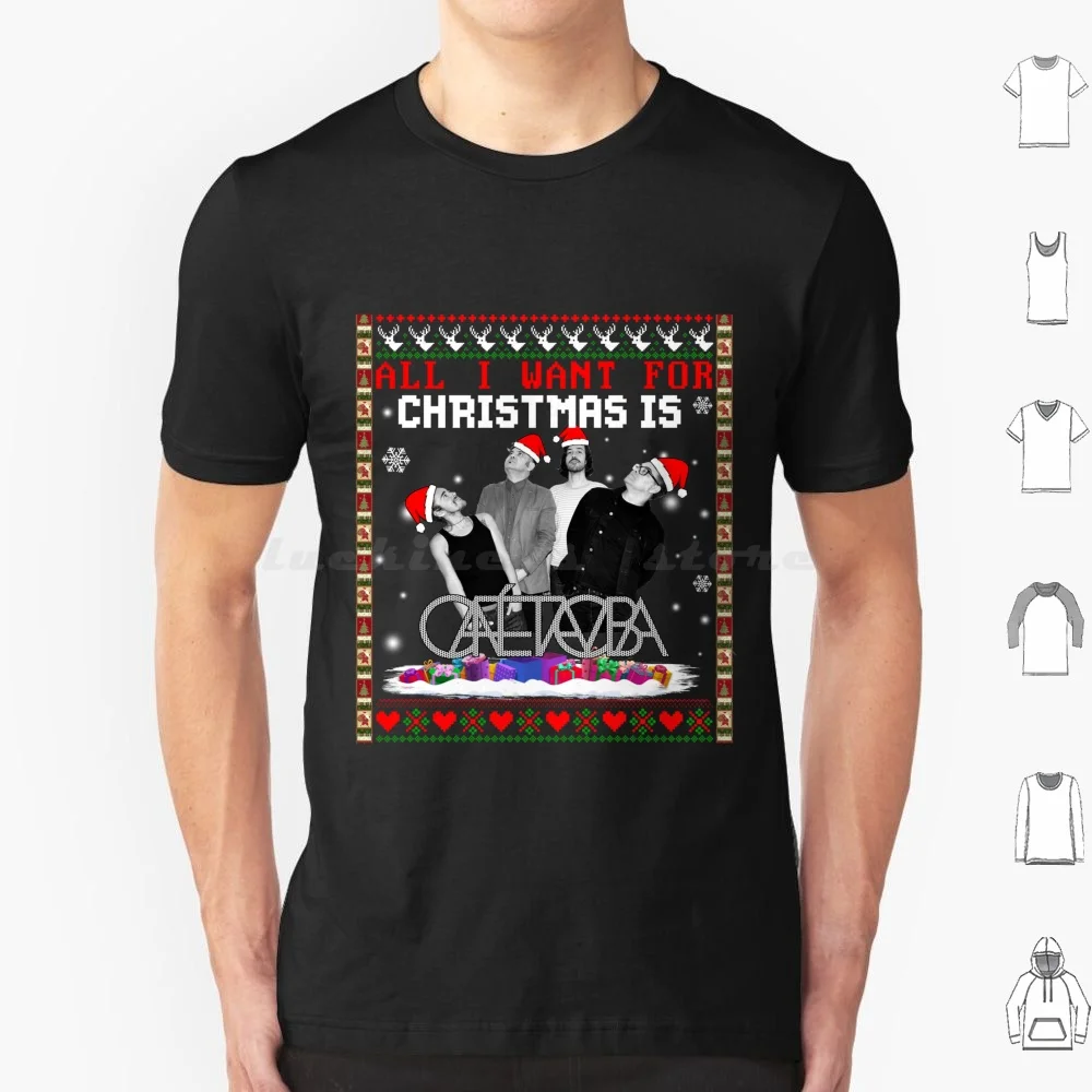 Todo lo que quiero para Navidad es Tacuba camiseta tamaño grande 100% algodón café Tacuba café Tacvba banda mexicana Tacubos Vintage Retro