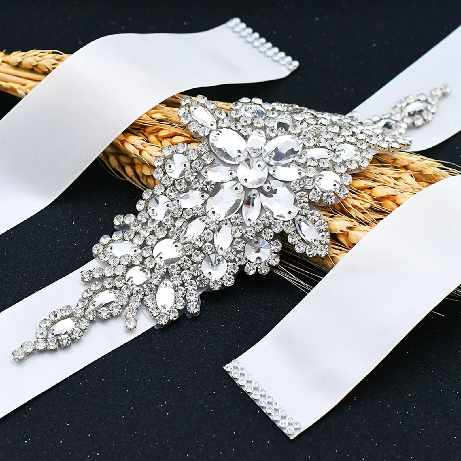 Luxe Rhinestone Sjerpen Bruids Belt Wedding Belt Vrouwen Accessoires Bruids Sjerpen Riemen Voor Vrouwen Avond Party Prom Gown Dress