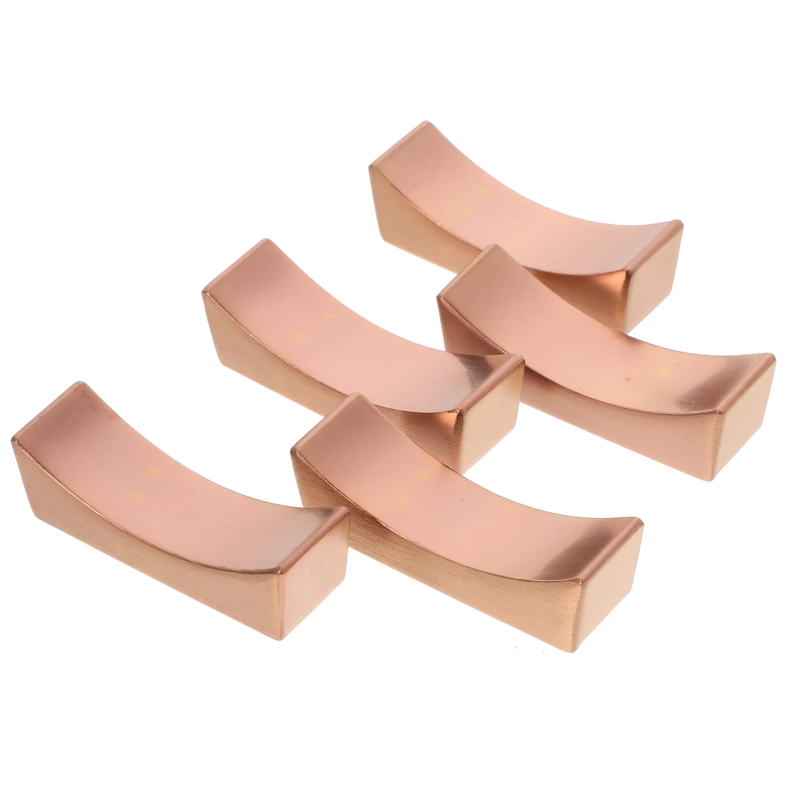 

5 шт., подставка для палочек для еды из нержавеющей стали, элегантный дизайн, глянцевая отделка, декор для обеденного стола, палочки для еды, ложка, подставка, легко чистится, кухня