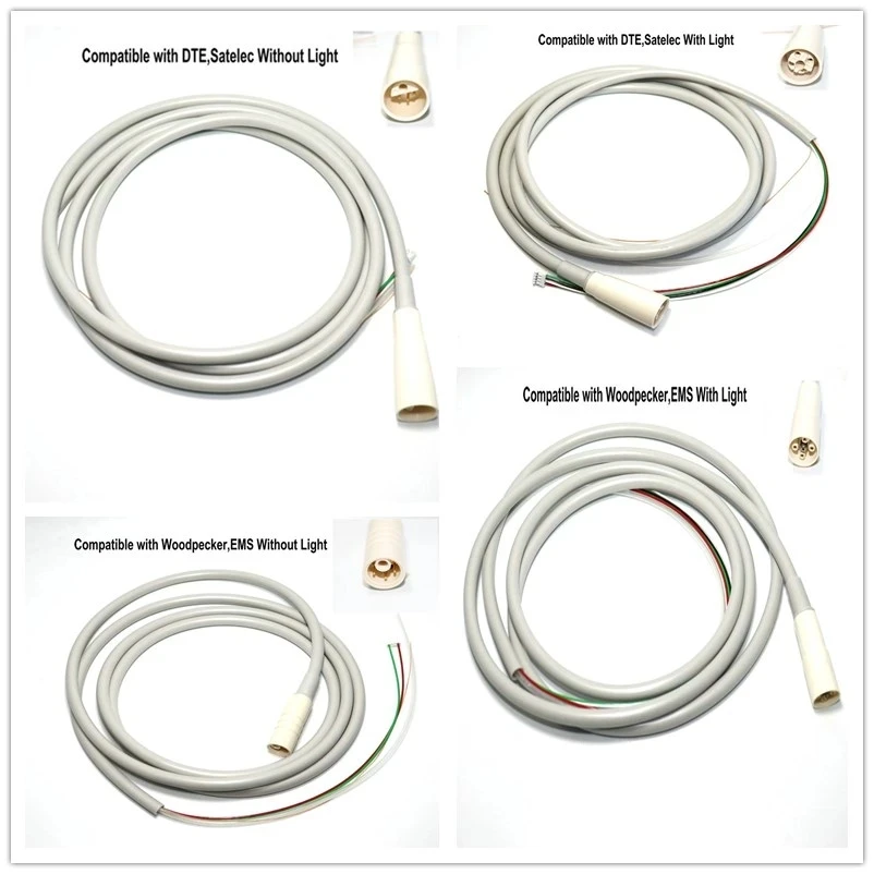 Détartreur dentaire à ultrasons, poignées de détartreur dentaire, tuyau de câble, tube de câble amovible, équipement de pic de calcul DTE Satelec EMS, 4 types