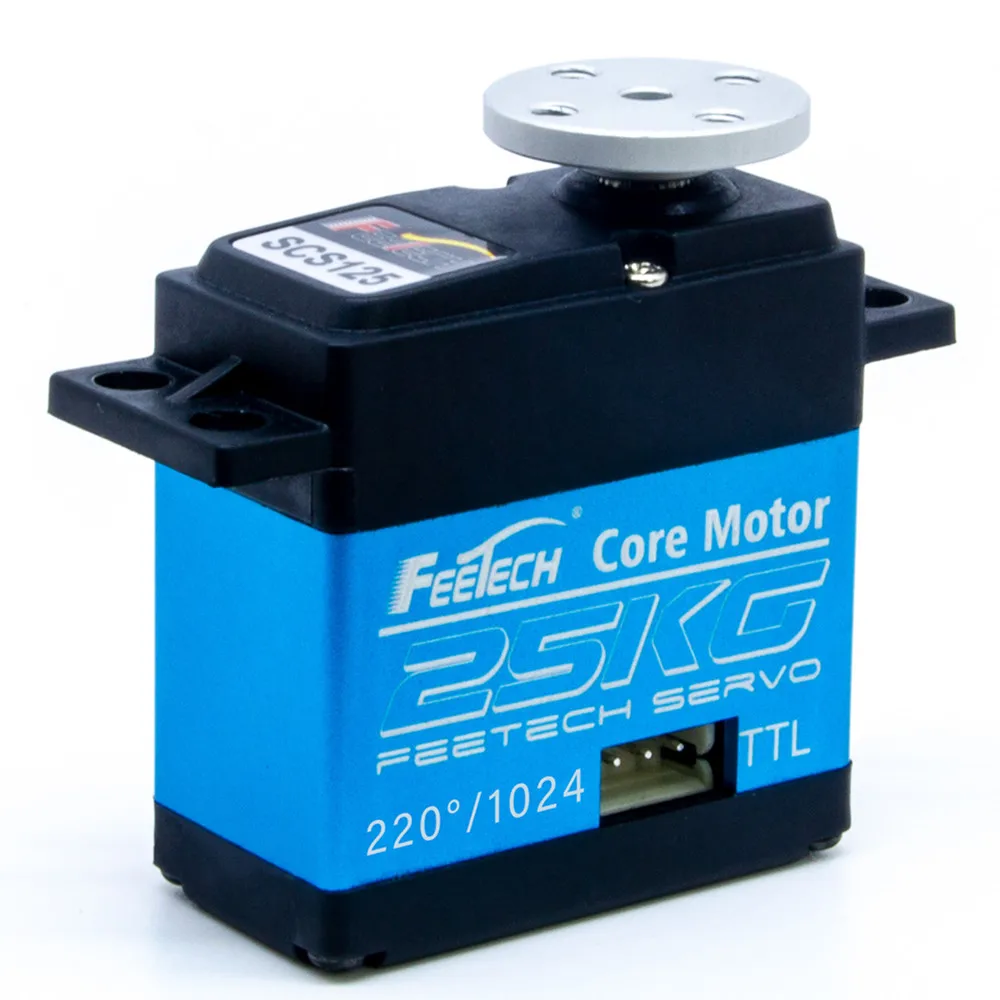 Feetech SCS125 디지털 서보, 20kg.cm 고토크 시리얼 버스, DIY 생체공학 로봇-RC 부품 및 액세서리, 단일 축 TTL 로봇 암용