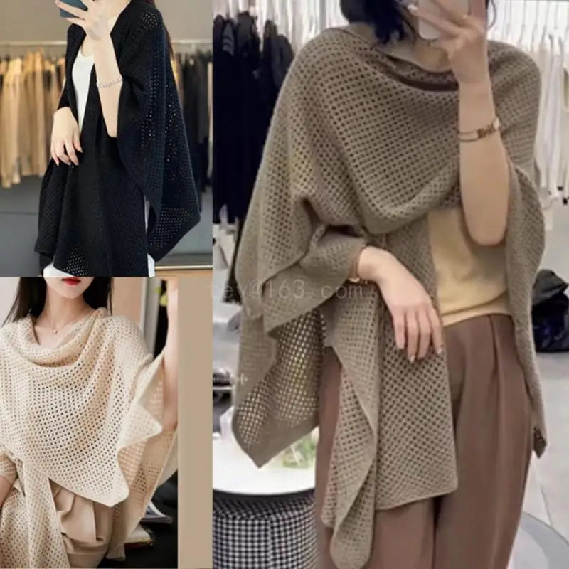 

Fashion Beach Getaways Shawl for Woman Lightweight Wrap Casual Shawls Breathable Poncho Outdoor Camping Female Shawl